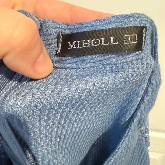 Blue Lace Sleeve Blouse - Picture 4 of 5